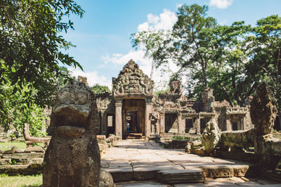 Historic temple against sky