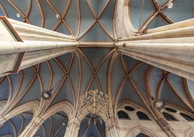 Low angle view of ceiling of building