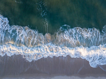 Aerial view of sea and beach