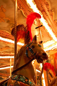 Carousel in amusement park