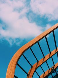 Low angle view of bridge against sky