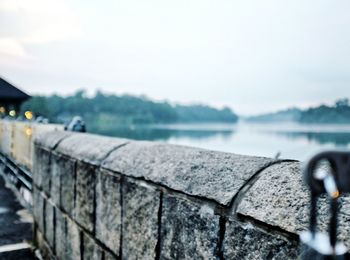 Close-up of water against the sky