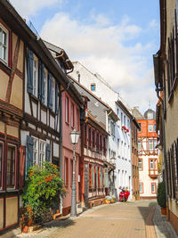 Street amidst buildings in town