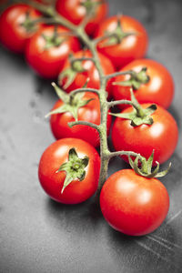 Close-up of tomatoes on table