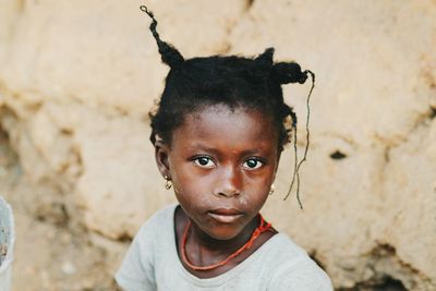 Portrait of young woman