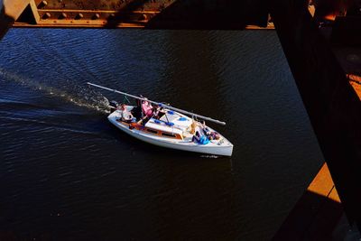 Boats in sea