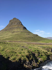 Mountain and blue sky