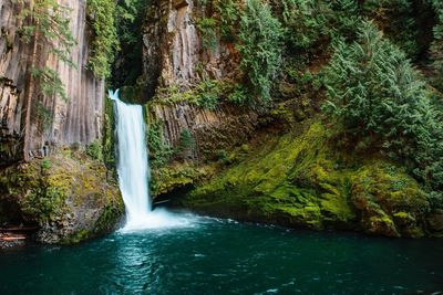 River flowing through rocks