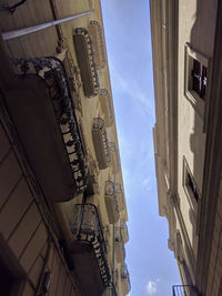 Low angle view of buildings in city