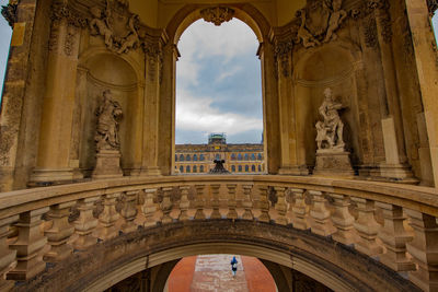 Low angle view of historical building