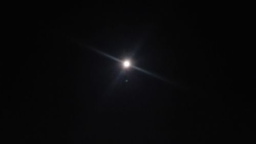 Low angle view of moon at night