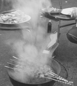 Close-up of preparing food