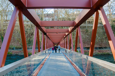 Footbridge over river