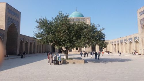 Group of people in a temple