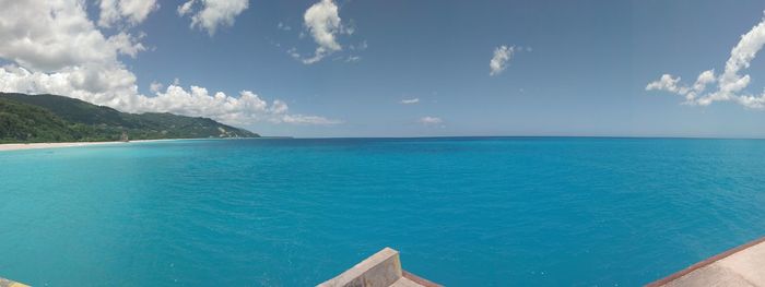 Panoramic view of sea against sky