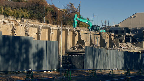 Panoramic shot of dam against sky