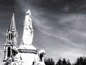 Low angle view of church