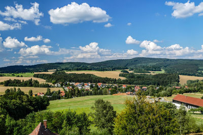 Scenic view of landscape against sky