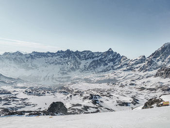 Mountain views in the alps of italy and switzerland.