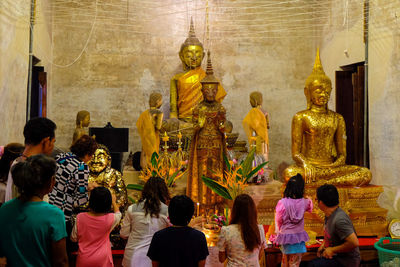 Tourists at temple