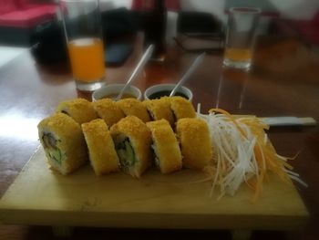 Close-up of drink on table