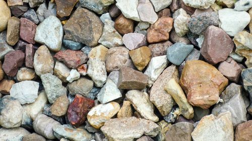 Full frame shot of stones