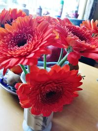 Close-up of red flower bouquet