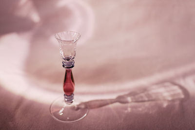 Close-up of glass of water on table