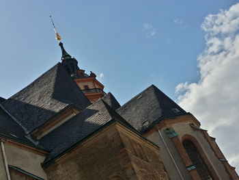 Low angle view of built structure against sky