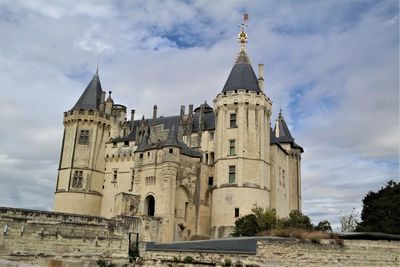 Low angle view of historical building against sky