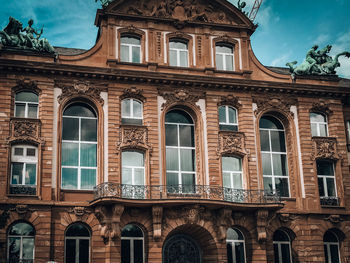 Low angle view of building against sky