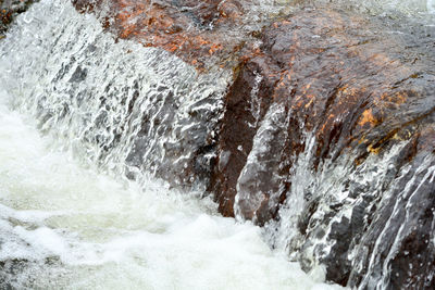 Close-up of rocks in sea