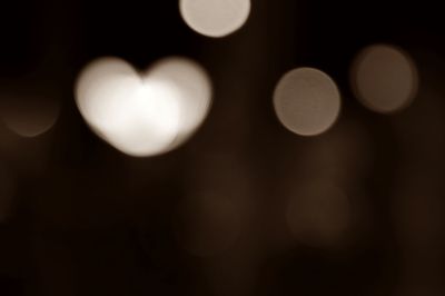 Defocused image of moon