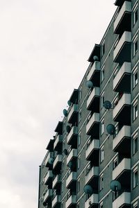 Low angle view of modern building against sky