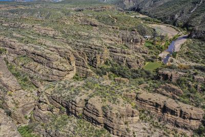 High angle view of landscape