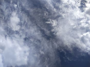 Low angle view of clouds in sky