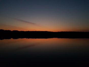 Scenic view of lake during sunset