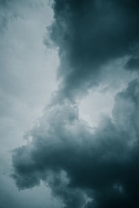 Low angle view of storm clouds in sky