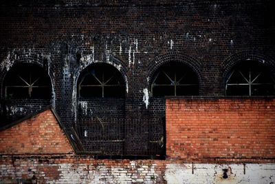 Abstract view of brick wall 