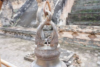 High angle view of water fountain