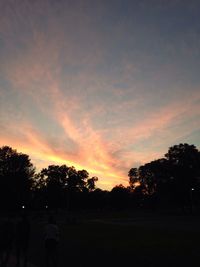 Scenic view of landscape at sunset