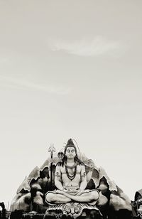 Statue against clear sky