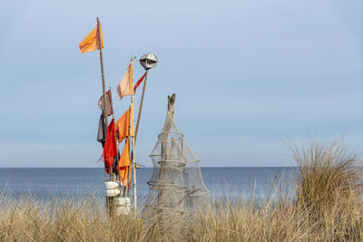 Fishing nets at the baltic sea