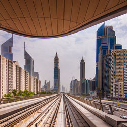 View of modern buildings in city