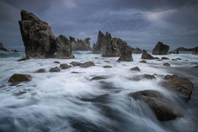 Scenic view of sea against sky