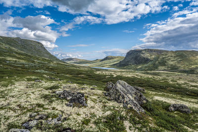 Landscape in kjondalen, rondane nationalpark, høvringen