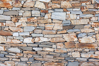 Full frame shot of stone wall