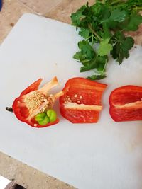 Close-up of vegetables on table