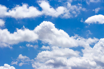 Low angle view of clouds in sky