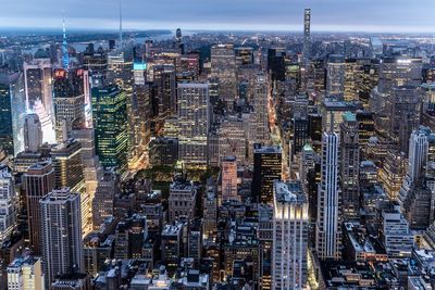 Aerial view of city